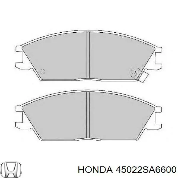 Передні тормозні колодки 45022SA6600 Honda