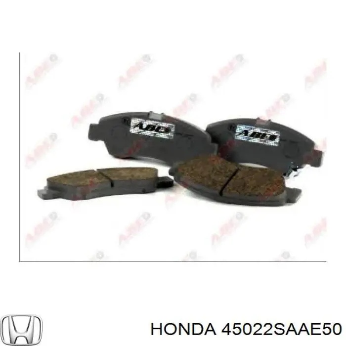 45022SAAE50 Honda колодки гальмівні передні, дискові