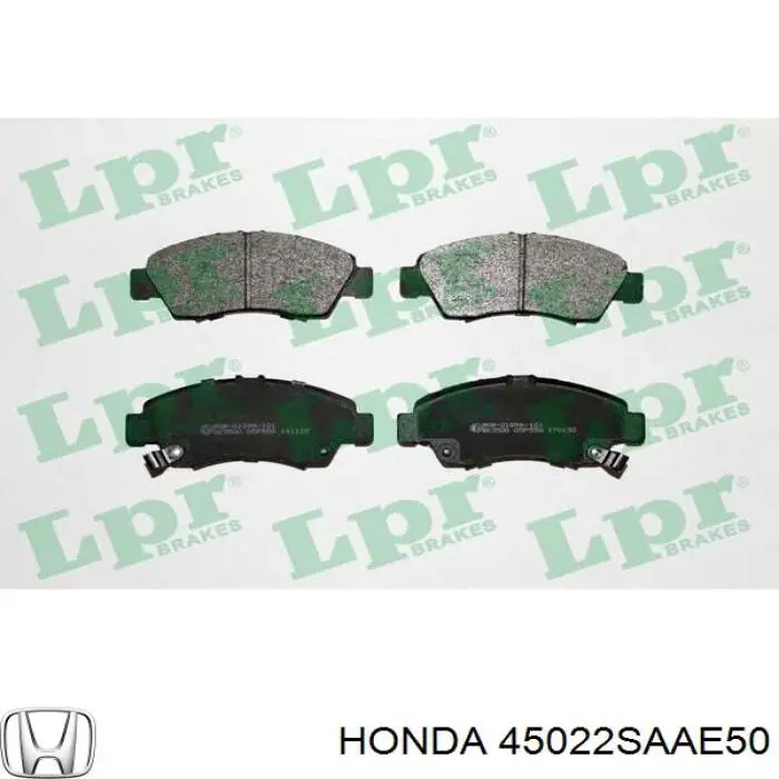 Гальмівні колодки Honda 45022SAAE50 ціна, від 17.80 USD