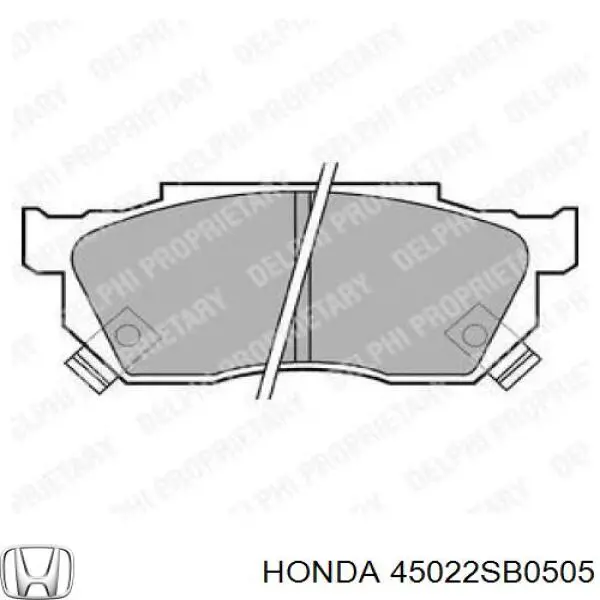 Передні тормозні колодки 45022SB0505 Honda