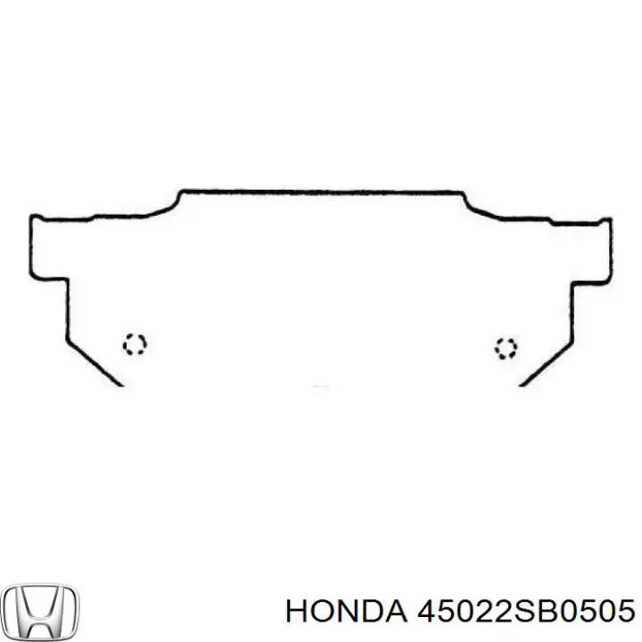 45022SB0505 Honda Передні гальмівні колодки