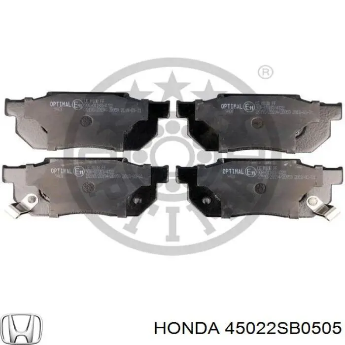 Гальмівні колодки Honda 45022SB0505 ціна, від 14.14 USD