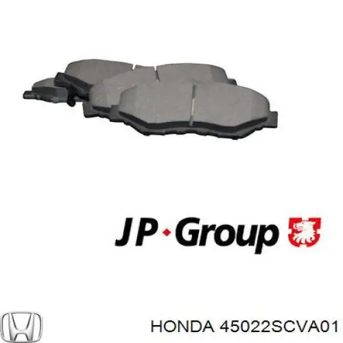 45022SCVA01 Honda колодки гальмівні передні, дискові