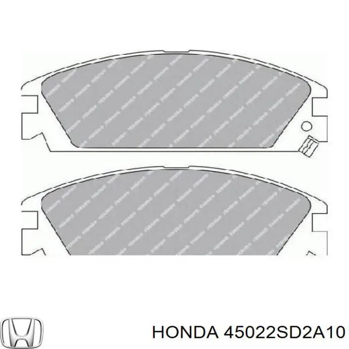 Гальмівні колодки Honda 45022SD2A10 ціна, від 15.20 USD