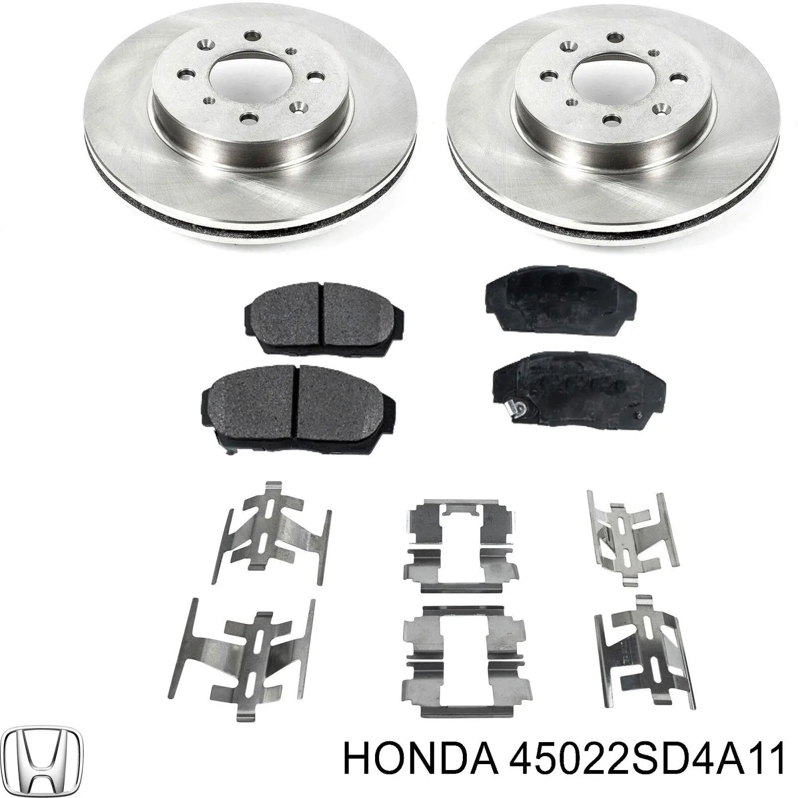 Купити 45022SD4A11 Honda Колодки гальмівні передні, дискові