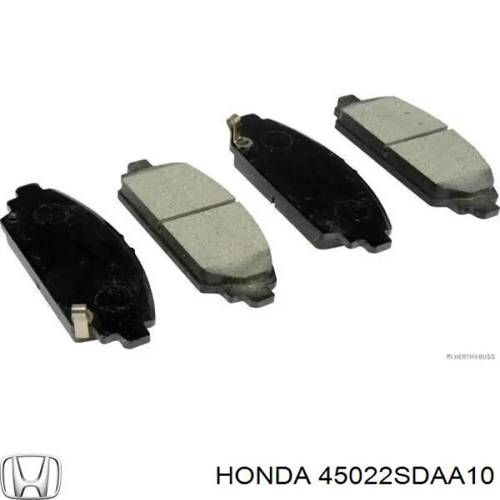 45022SDAA10 Honda колодки гальмівні передні, дискові