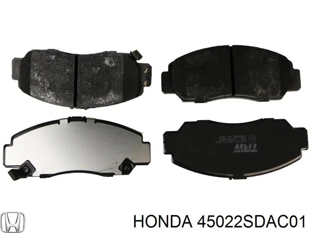 45022SDAC01 Honda колодки гальмівні передні, дискові