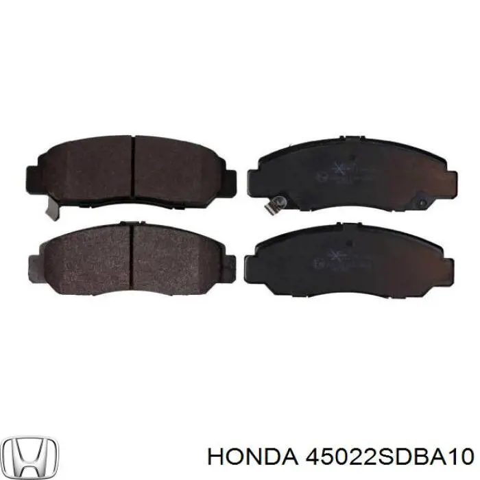Купити 45022SDBA10 Honda Колодки гальмівні передні, дискові