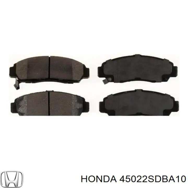 Передні тормозні колодки 45022SDBA10 Honda