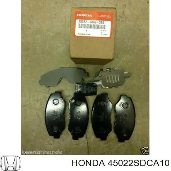 Тормозні колодки Honda 45022SDCA10