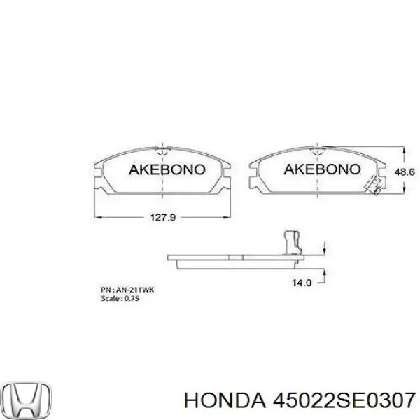  45022SE0307 Honda