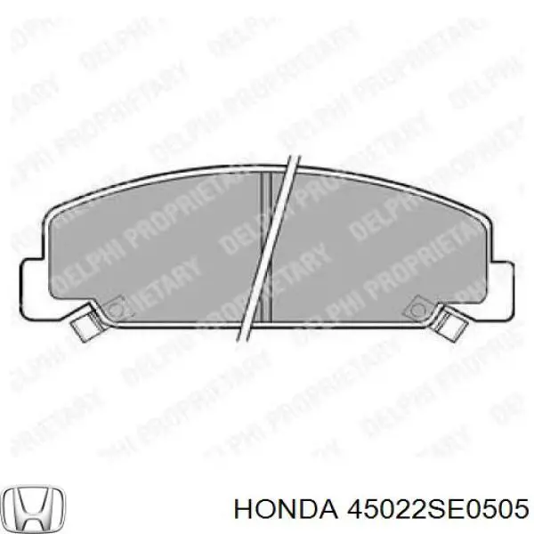 Передні тормозні колодки 45022SE0505 Honda