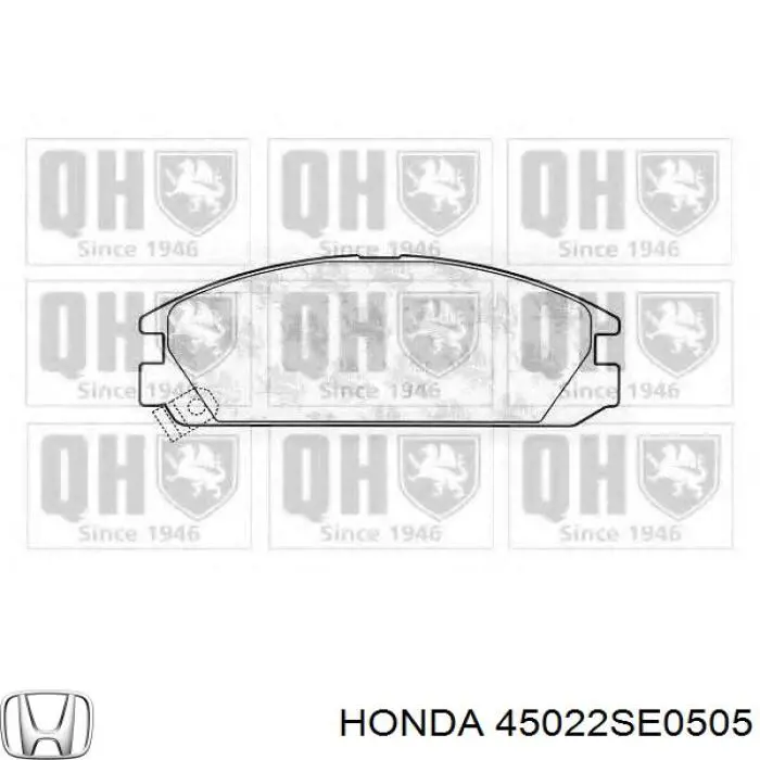 Купити 45022SD2518 Honda Колодки гальмівні передні, дискові