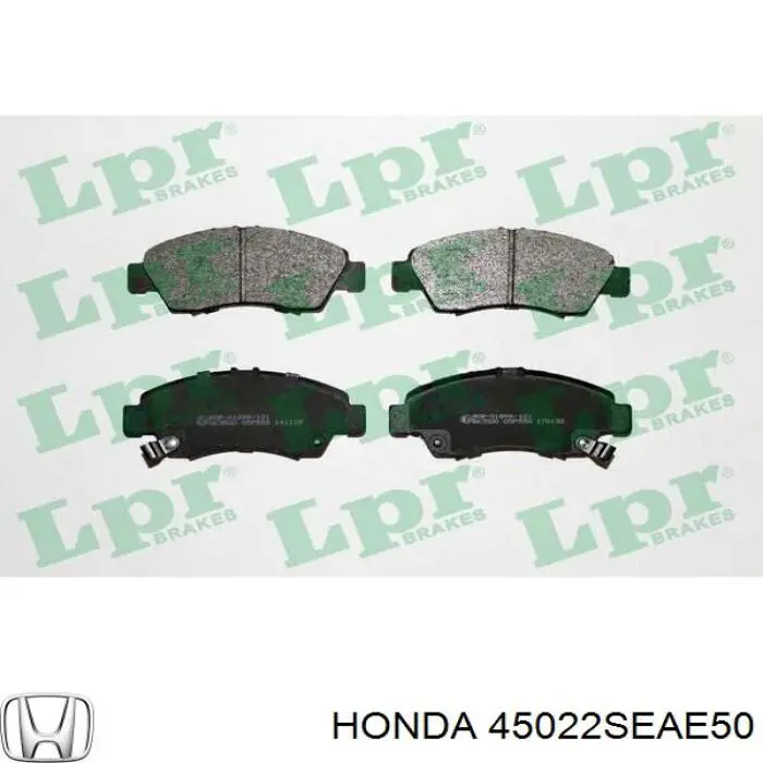 Гальмівні колодки Honda 45022SEAE50 ціна, від 16.66 USD