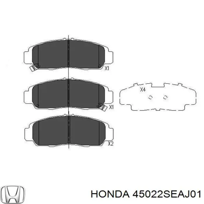 Тормозні колодки Honda 45022SEAJ01