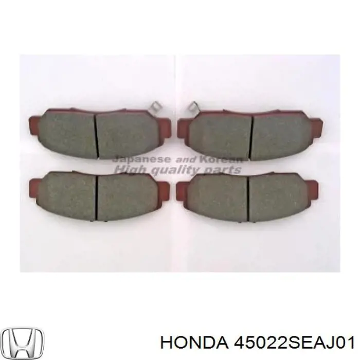 Гальмівні колодки Honda 45022SEAJ01 ціна, від 22.63 USD