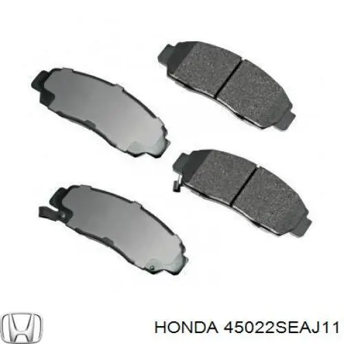 45022SEAJ11 Honda Передні гальмівні колодки