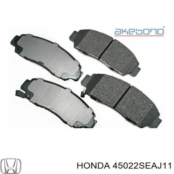 45022SEAJ11 Honda колодки гальмівні передні, дискові