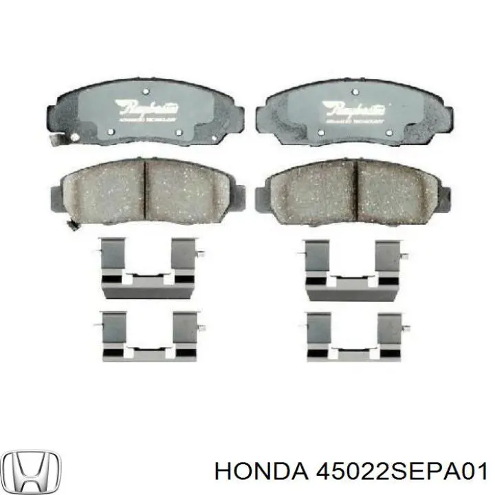 45022SEPA01 Honda колодки гальмівні передні, дискові