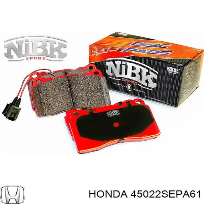 Гальмівні колодки Honda 45022SEPA61 ціна, від 36.08 USD