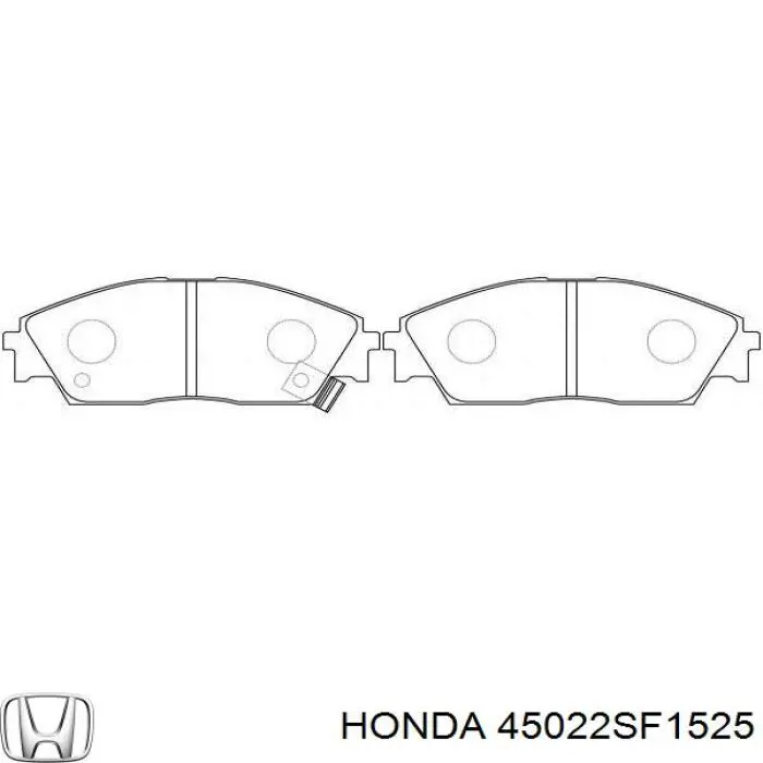 Купити 45022SF1525 Honda Колодки гальмівні передні, дискові