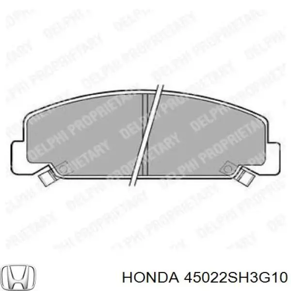 45022SH3G10 Honda колодки гальмівні передні, дискові