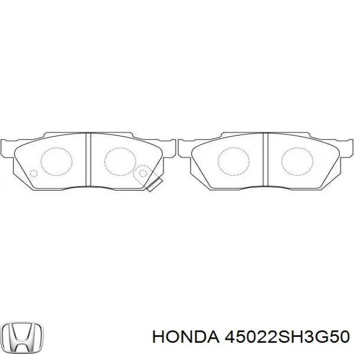 Гальмівні колодки Honda 45022SH3G50 ціна, від 12.76 USD