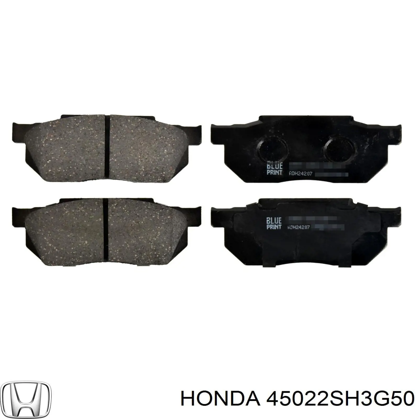 45022SH3G50 Honda колодки гальмівні передні, дискові