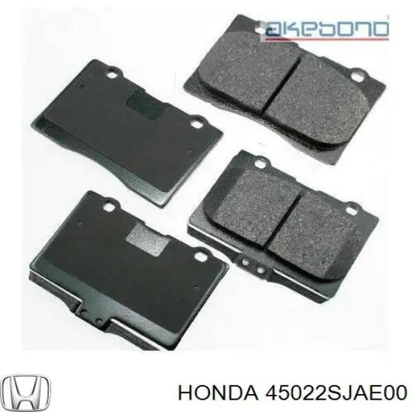45022SJAE00 Honda Передні гальмівні колодки