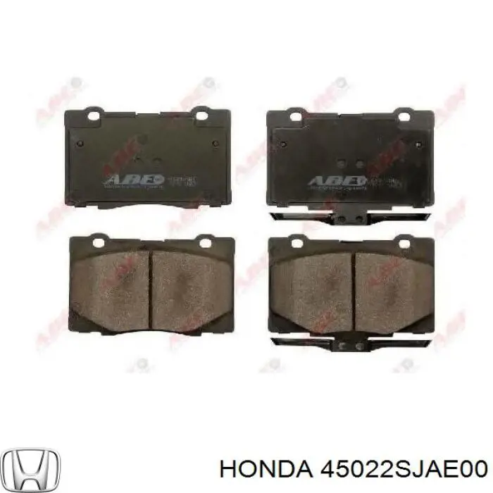 Гальмівні колодки Honda 45022SJAE00 ціна, від 42.25 USD