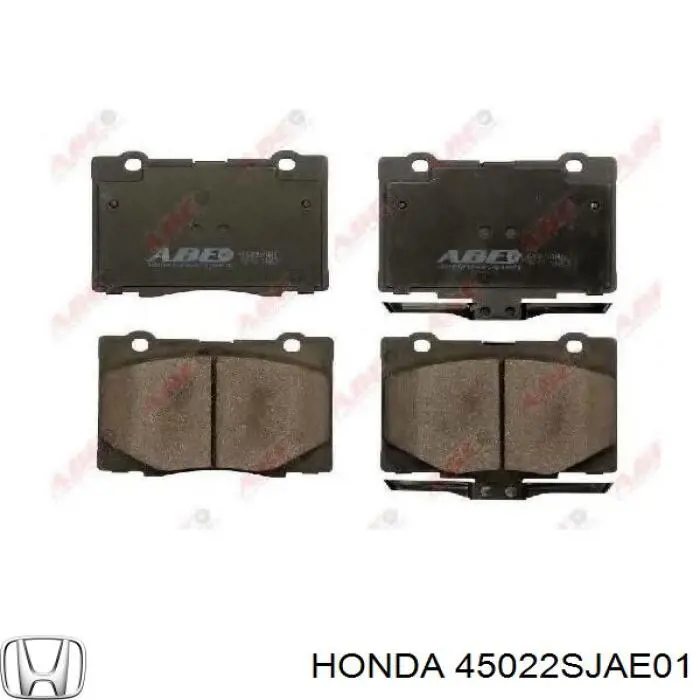 Передні тормозні колодки 45022SJAE01 Honda
