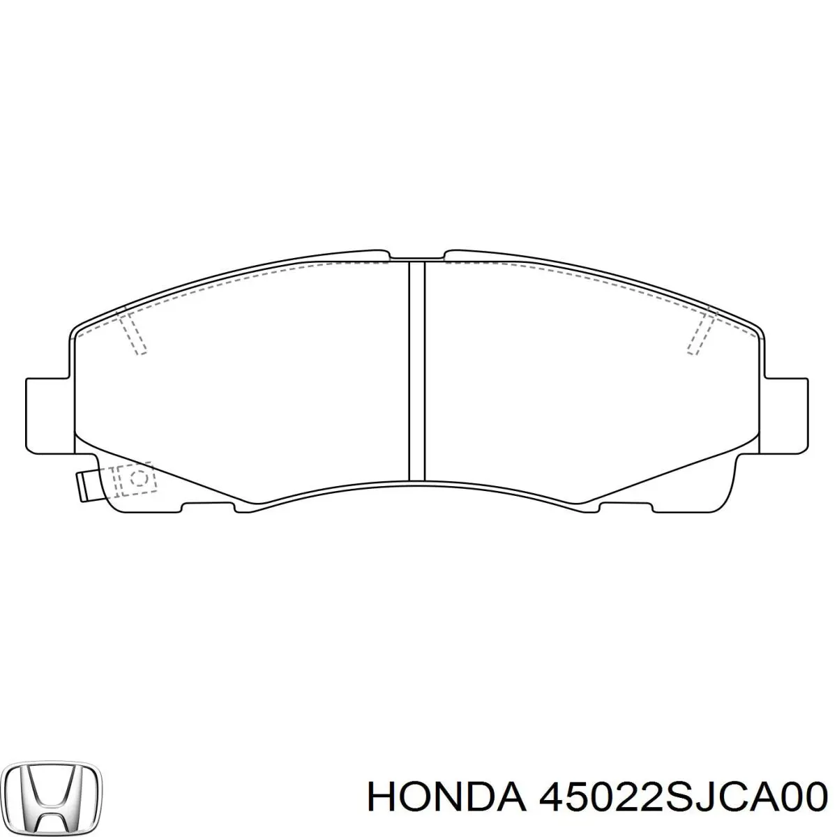 Купити 45022SJCA00 Honda Колодки гальмівні передні, дискові