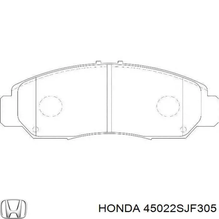 Передні тормозні колодки 45022SJF305 Honda