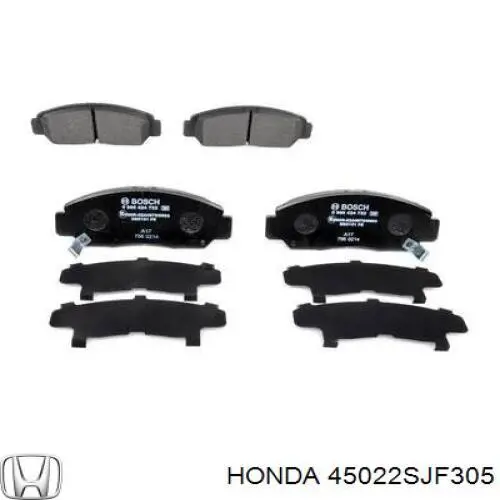 Гальмівні колодки Honda 45022SJF305 ціна, від 27.97 USD