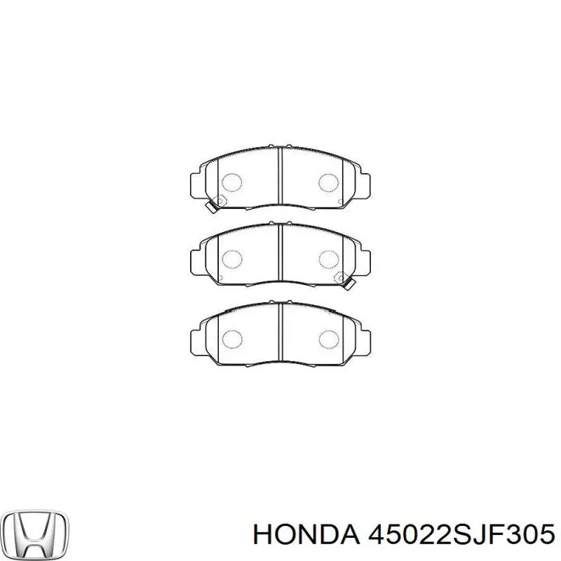 Купити 45022SJF305 Honda Колодки гальмівні передні, дискові