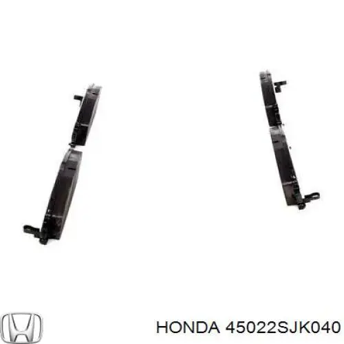 Купити 45022SJK040 Honda Колодки гальмівні передні, дискові