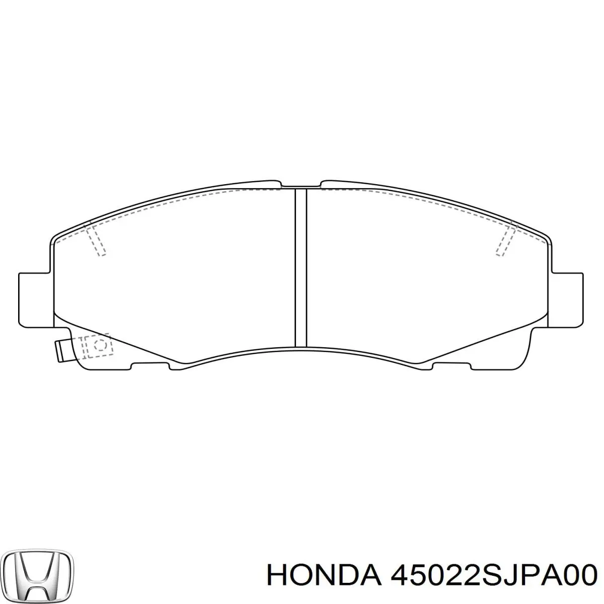 Колодки гальмівні передні, дискові 45022SJPA00 Honda