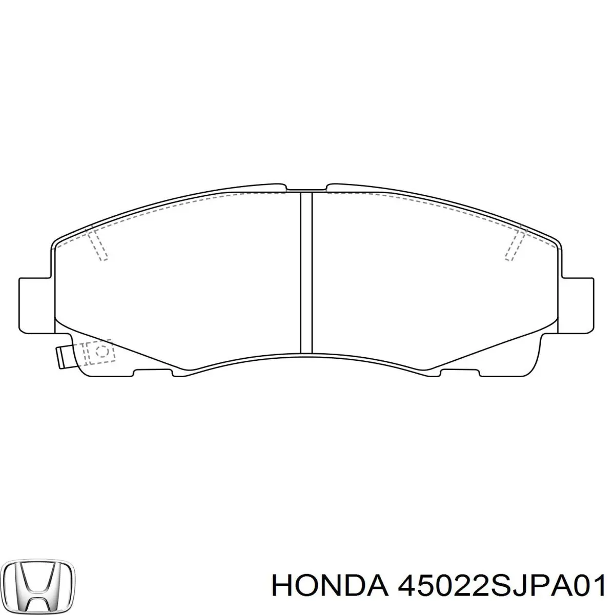 Купити 45022SJPA01 Honda Колодки гальмівні передні, дискові