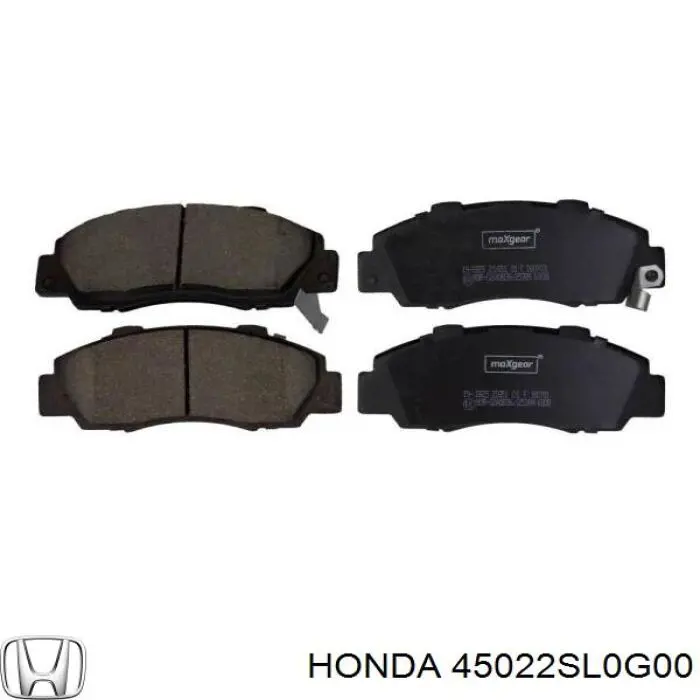 45022SL0G00 Honda колодки гальмівні передні, дискові