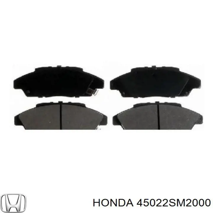 45022SM2000 Honda колодки гальмівні передні, дискові