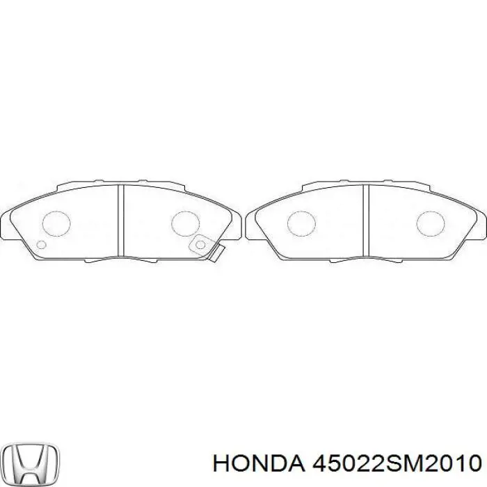 45022SM2010 Honda колодки гальмівні передні, дискові