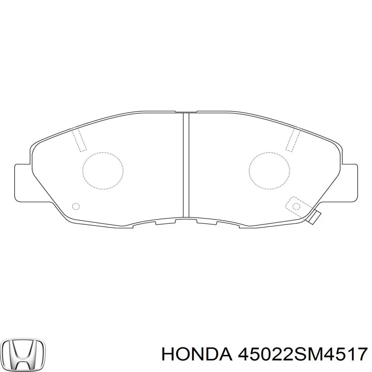45022SM4517 Honda колодки гальмівні передні, дискові