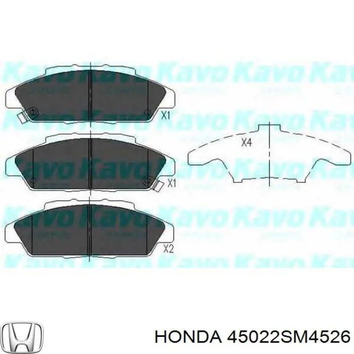 Передні тормозні колодки 45022SM4526 Honda