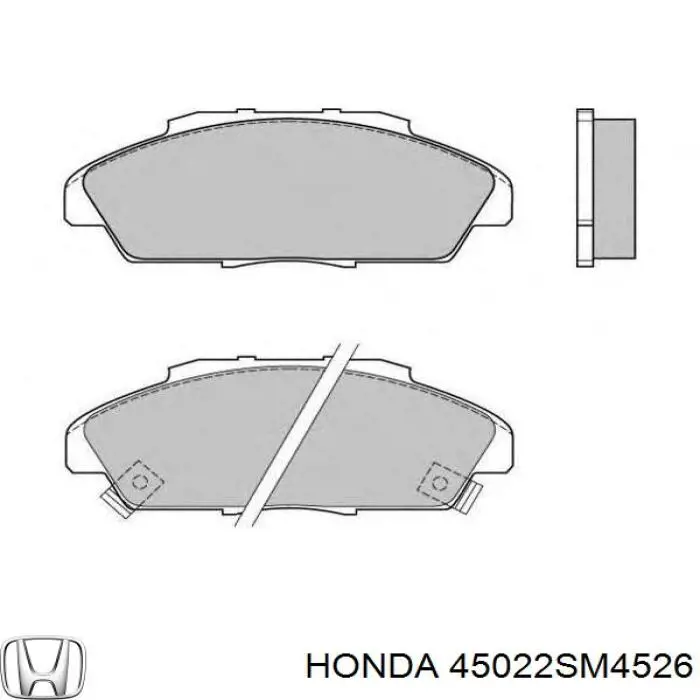 Купити 45022SM4526 Honda Колодки гальмівні передні, дискові