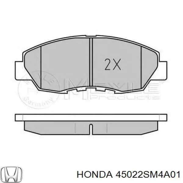 Передні тормозні колодки 45022SM4A01 Honda