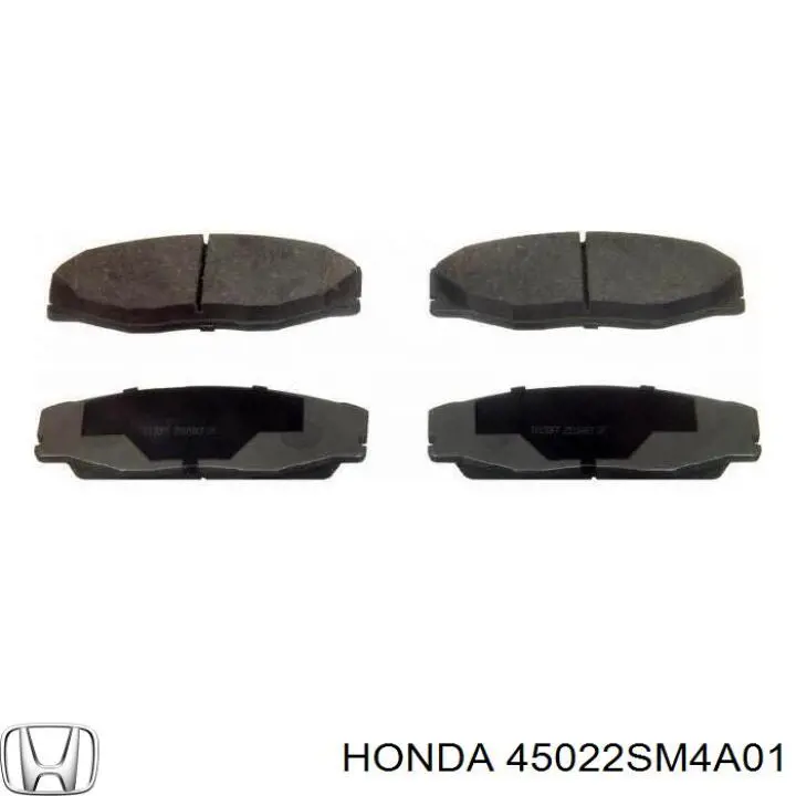 Купити 45022SM4A01 Honda Колодки гальмівні передні, дискові