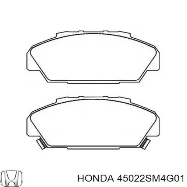 Гальмівні колодки Honda 45022SM4G01 ціна, від 19.66 USD