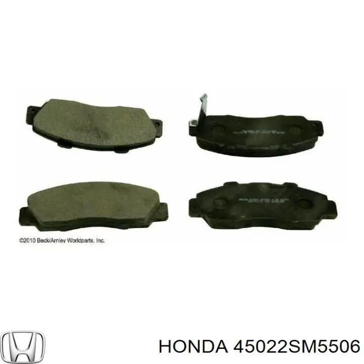 45022SM5506 Honda колодки гальмівні передні, дискові