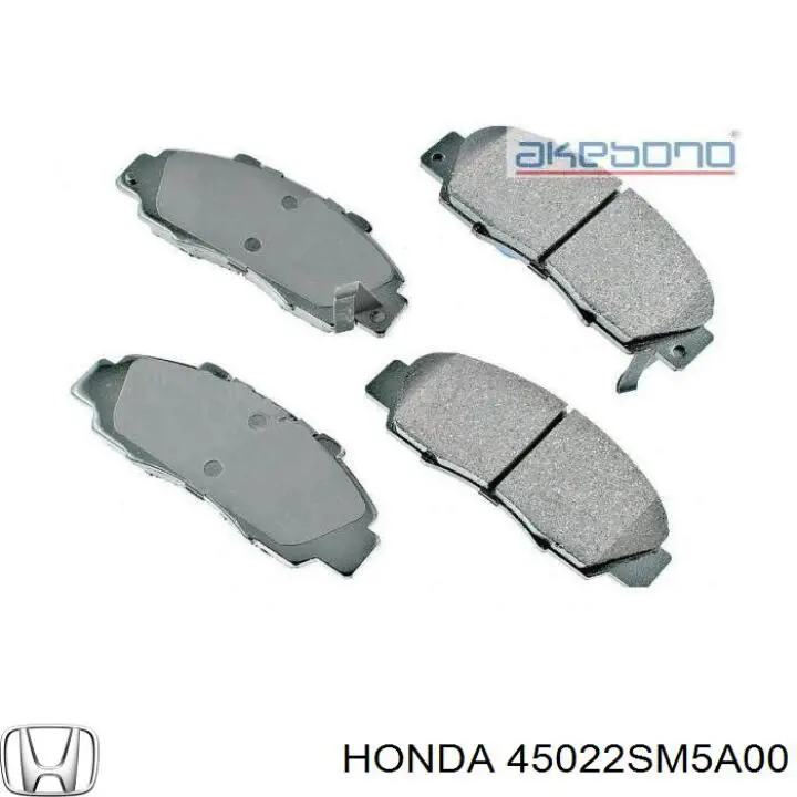 Купити 45022SM5A00 Honda Колодки гальмівні передні, дискові