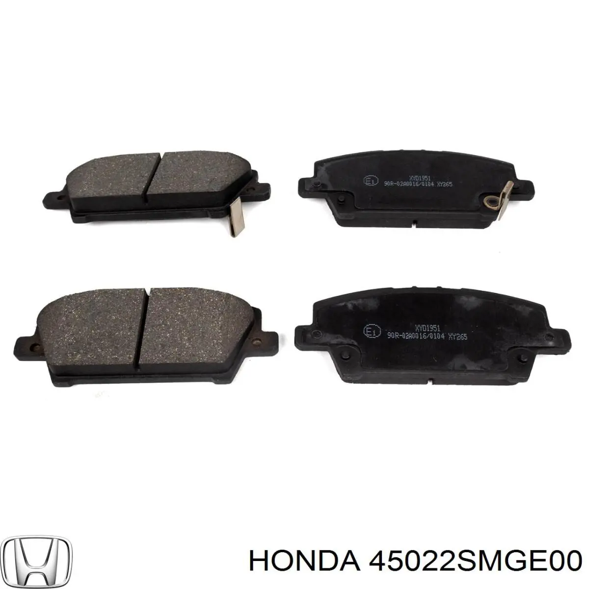45022SMGE00 Honda колодки гальмівні передні, дискові